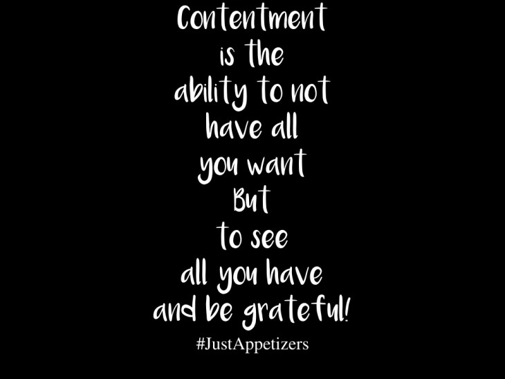 Content with all you have.001