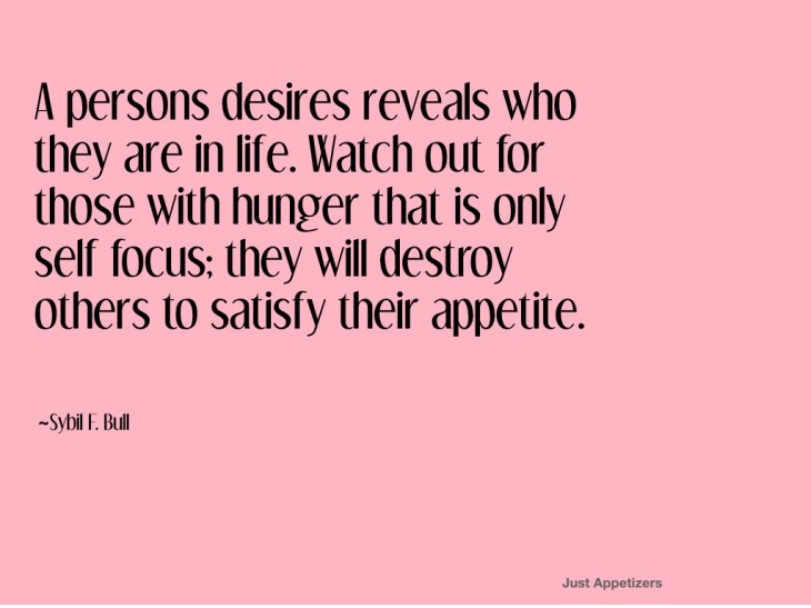 A persons desire appetizer.001